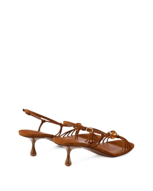 Jimmy Choo Brown Lova 50 Heeled Sandals