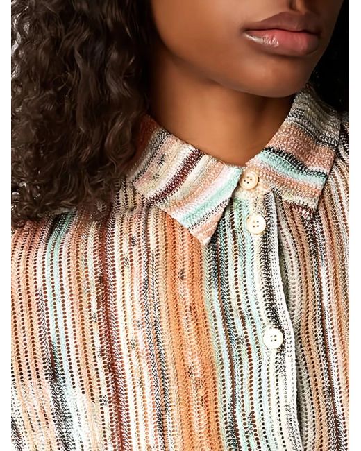 Missoni Gestreepte Top in het Pink