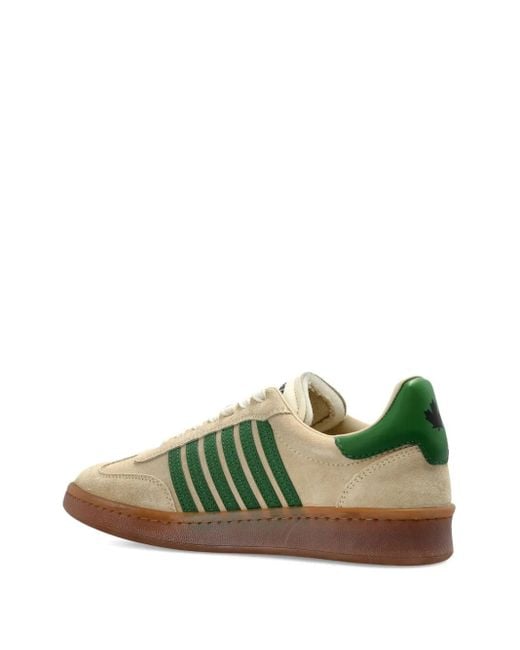 Sneakers Boxer A Righe di DSquared² in Green