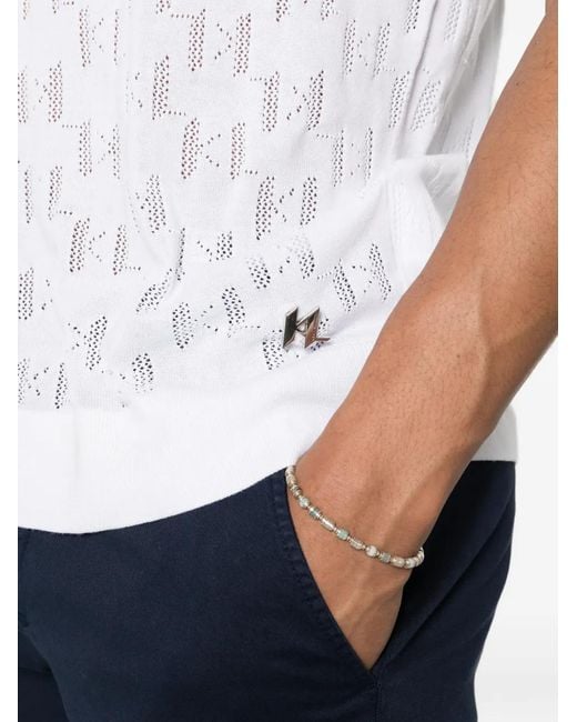 Karl Lagerfeld White Logo Short-Sleeve T-Shirt for men