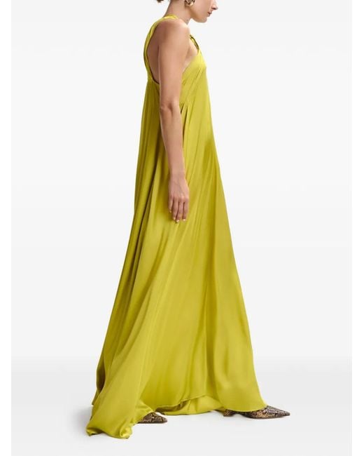 Essentiel Antwerp Women's Yellow Halterneck A-Line Dress - www.benaras.co Essentiel Antwerp Women's Yellow Halterneck A-Line Dress - www.benaras.co