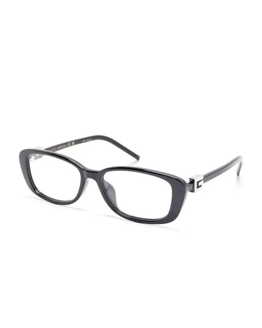 Gucci Black Rectangle-Frames Glasses