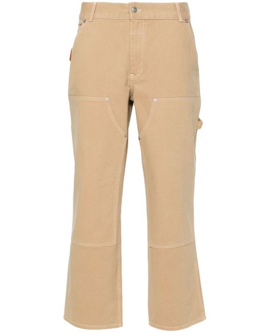 Sandro Straight Jeans Met Contrasterende Stiksels in het Natural voor heren