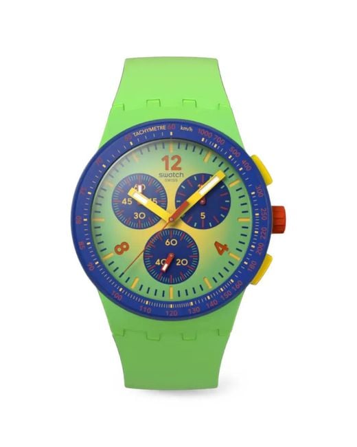 Swatch Green Flowing 42Mm Watch for men