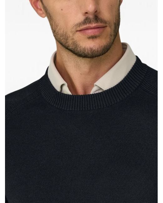 Boggi Black Crew Neck Jumper for men