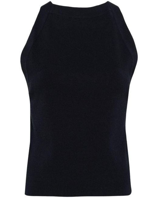 P.A.R.O.S.H. Black Knitted Halterneck Top