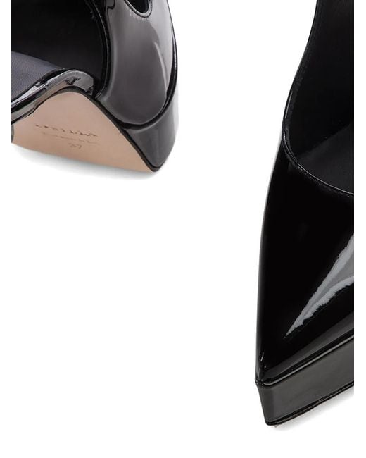 Le Silla Black Uma Platform Pumps