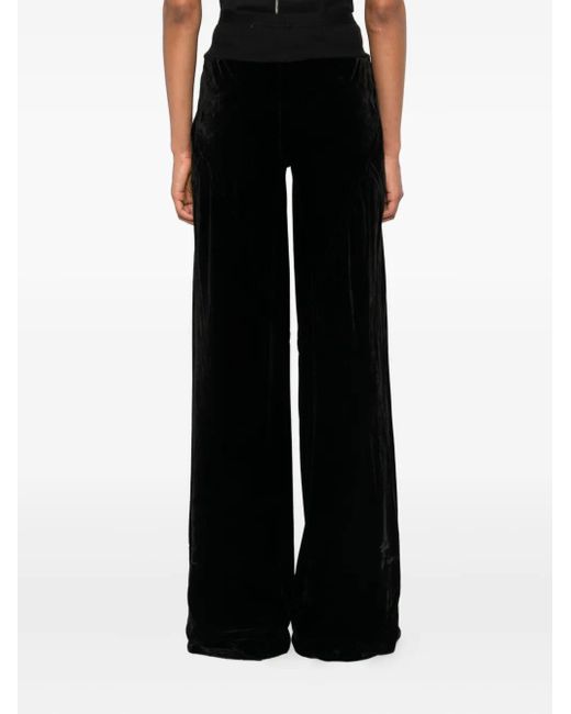 Rick Owens Fluwelen Broek in het Black