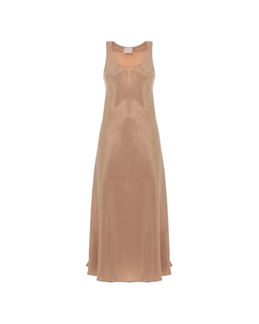 Emme White Satin-Finish Wide-Neck Midi Dress
