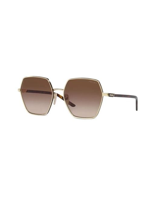 Prada Metallic Pr 56Ys Oversize-Frame Sunglasses
