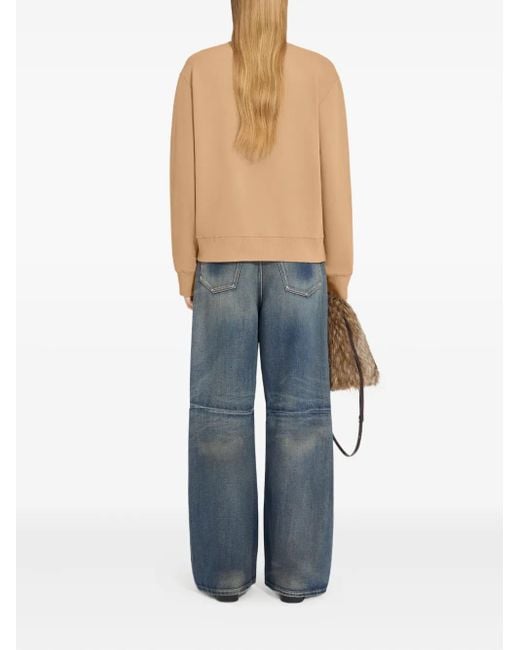 MM6 by Maison Margiela Natural Cotton Sweatshirt