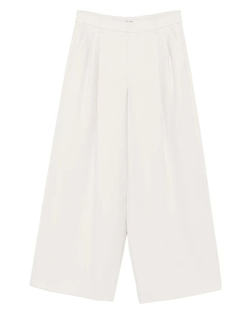 Max Mara White Tailored Trousers