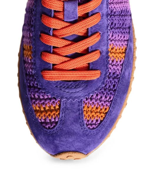 HOFF Purple Bridge Woven Panelled Sneakers