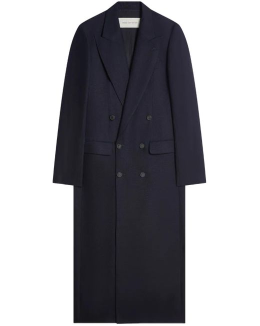 メンズ Dries Van Noten ダブルコート Blue