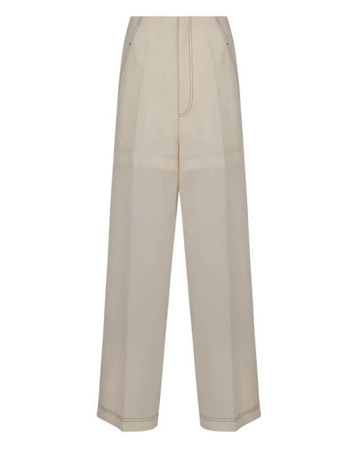Philosophy Di Lorenzo Serafini Gelaagde Broek Met Zichtbaar Stiksel in het White