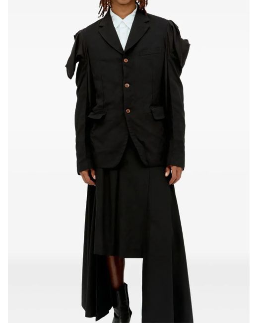 Comme des Garçons Black Cut-Out Shoulder Jacket for men