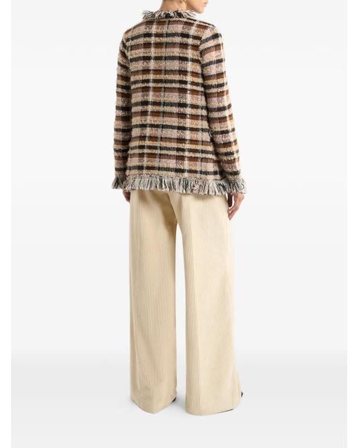 Etro Natural Grid-Motif Jacket