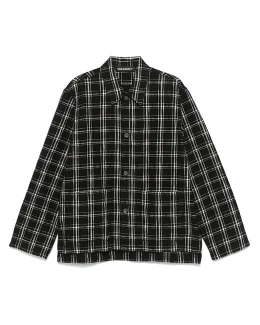 Camicia Haven di Our Legacy in Black da Uomo