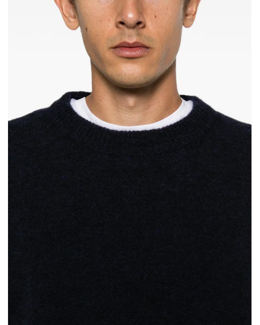 Atomo Factory Black Crew-Neck Long-Sleeve Sweater for men