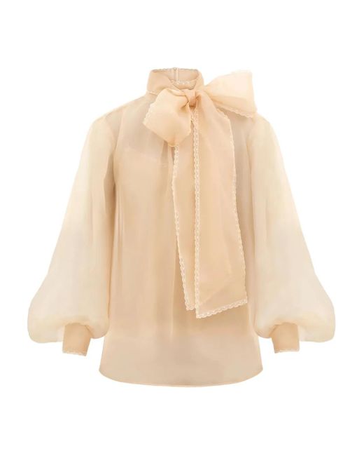 Zimmermann Memento リボンレース ブラウス Natural