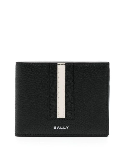 Bally Black Logo-print Leather Wallet for men