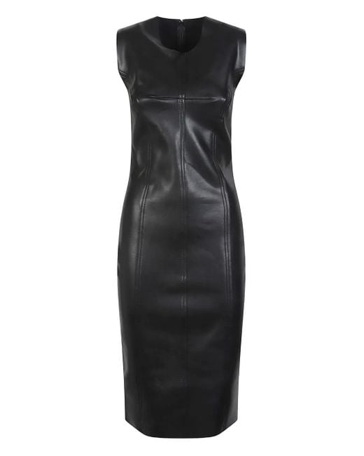 Norma Kamali Black Grace Panelled Dress