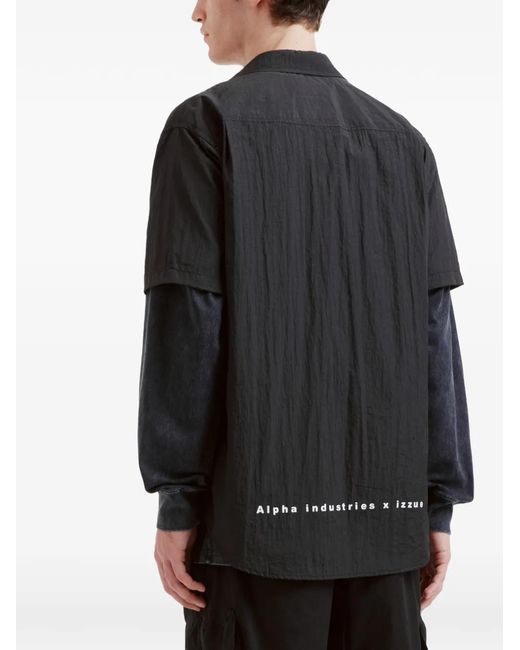 Izzue Black Patch Pocket Shirt for men