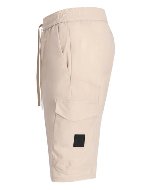 Boss Natural Logo-Patch Shorts for men
