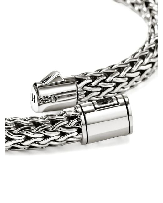 John Hardy Sterling Silver Icon Woven Bracelet White