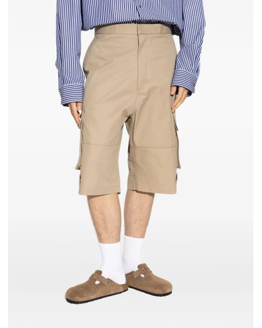 AMI Natural Cargo-Pockets Shorts for men