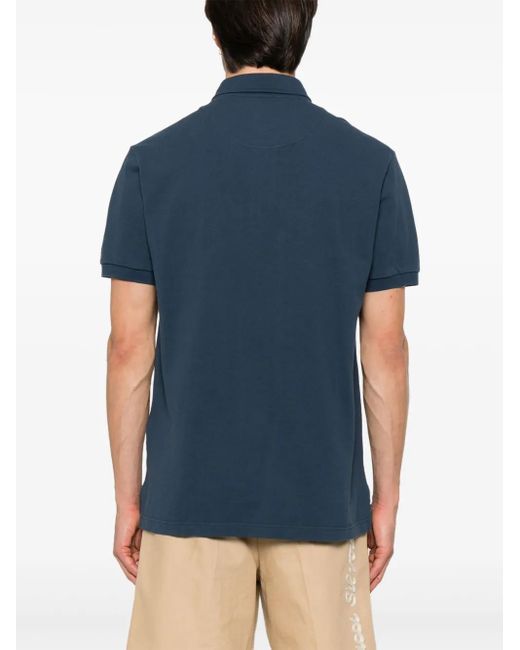 Etro Blue Button Placket Polo for men