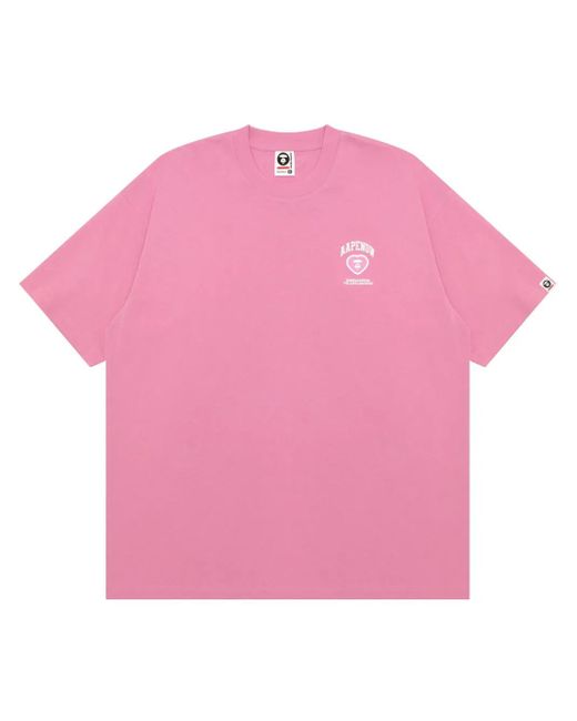 メンズ Aape By A Bathing Ape ロゴ Tシャツ Pink