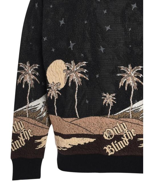 Only the Blind Black Sepia Mountain Sweatshirt for men