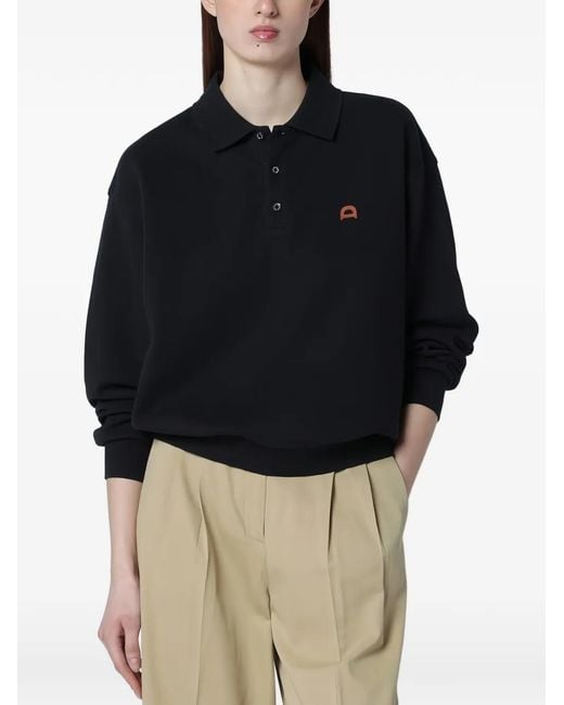Polo À Patch Logo DUNST en coloris Black