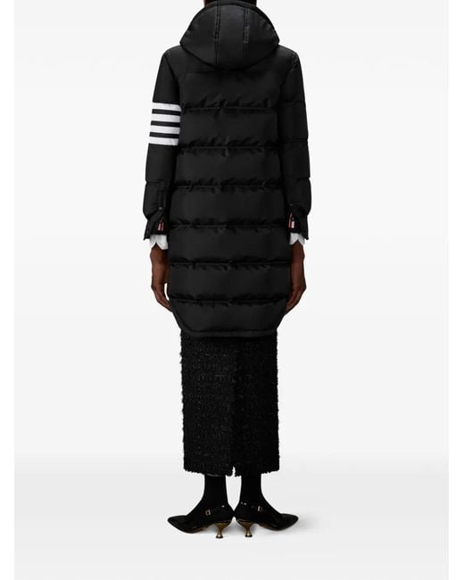 Thom Browne Black Ripstop 4-Bar Parka