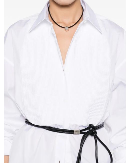 Ermanno Scervino Geplooide Overhemd in het White