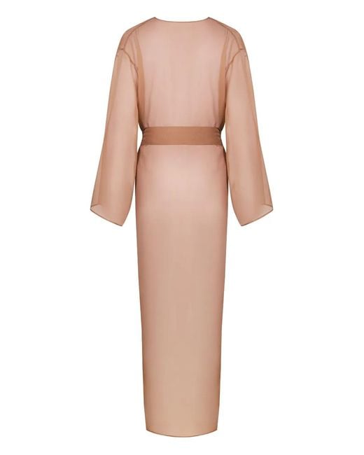Maison Close Natural Belted Sheer Robe