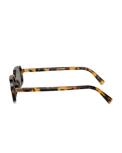 Miu Miu Multicolor Lunettes De Soleil À Monture Rectangulaire