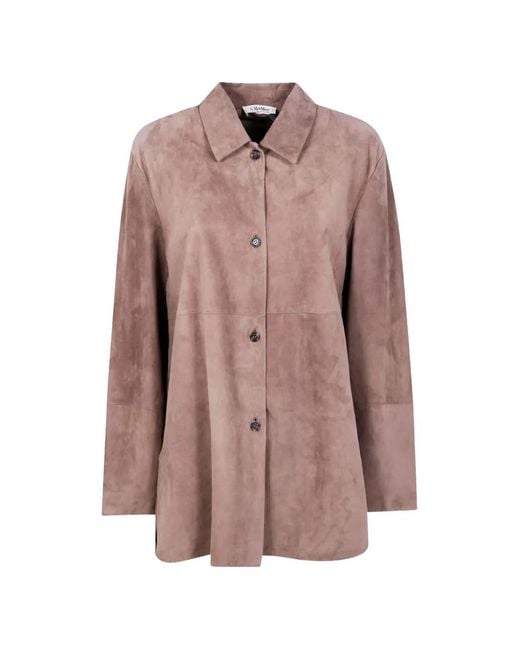 Max Mara Button-Up Blouse in het Pink