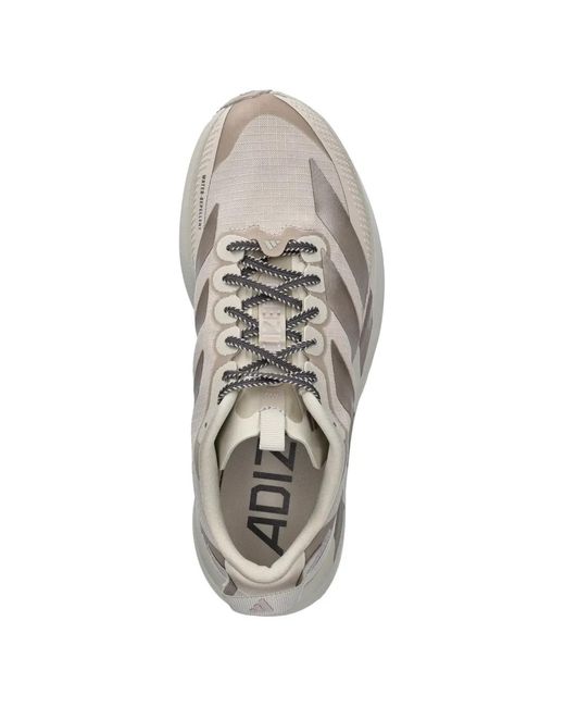 Adidas White Adizero Evo Sl Atr Striped Sneakers
