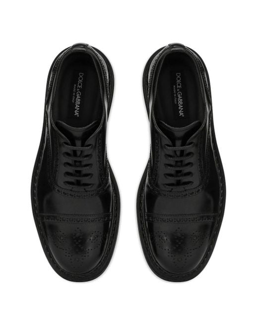 Zapatos derby Francesina Dolce & Gabbana de hombre de color Black