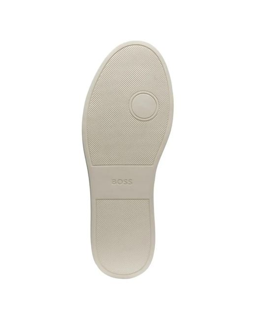 Boss Blue Kieran Suede Sneakers for men