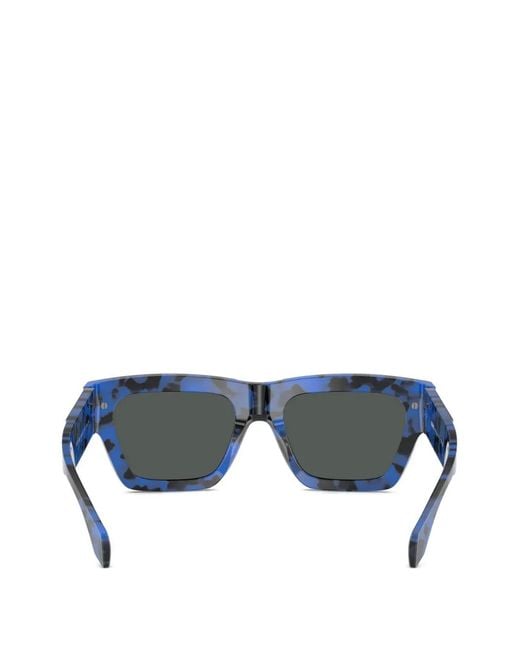 Versace Gray Medusa Rectangle Sunglasses for men
