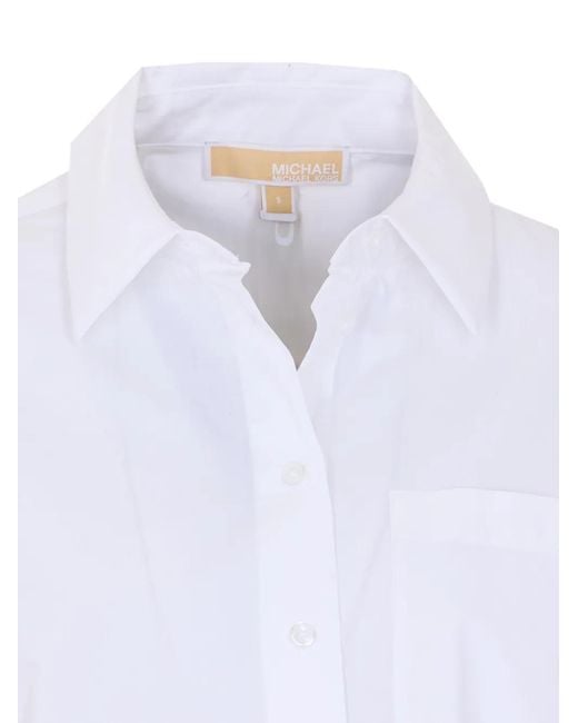 MICHAEL Michael Kors White Patch-Pocket Shirt