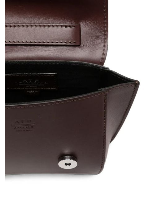 Atp Atelier Brown Grumello Leather Shoulder Bag