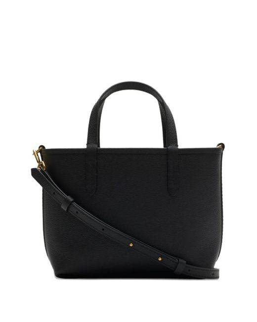 Burberry Black Mini Bloomsbury Reversible Check Tote Bag