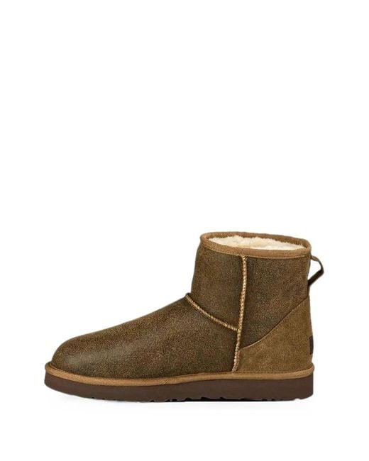 Ugg Brown Classic Mini Bomber Ankle Boots for men