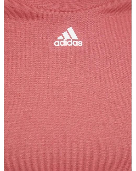 Adidas Red Long-Sleeve Sweatshirt