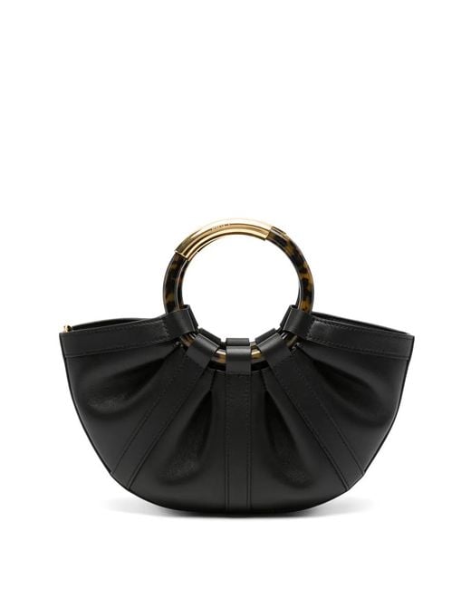Coccinelle Black Small Shell Tote Bag