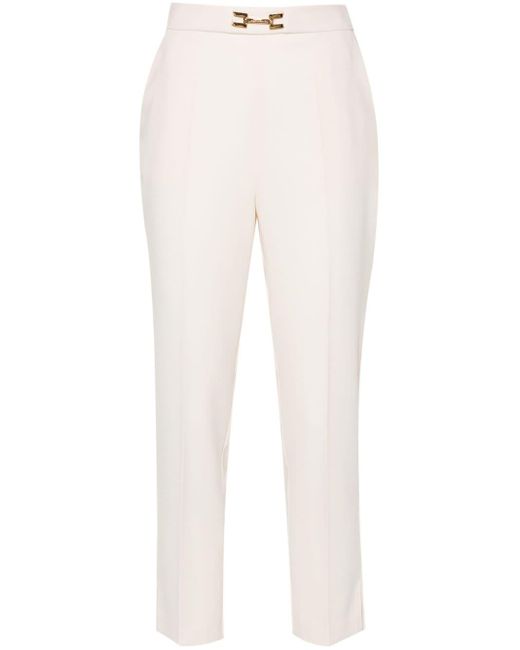 Pantalon de tailleur court Elisabetta Franchi en coloris White